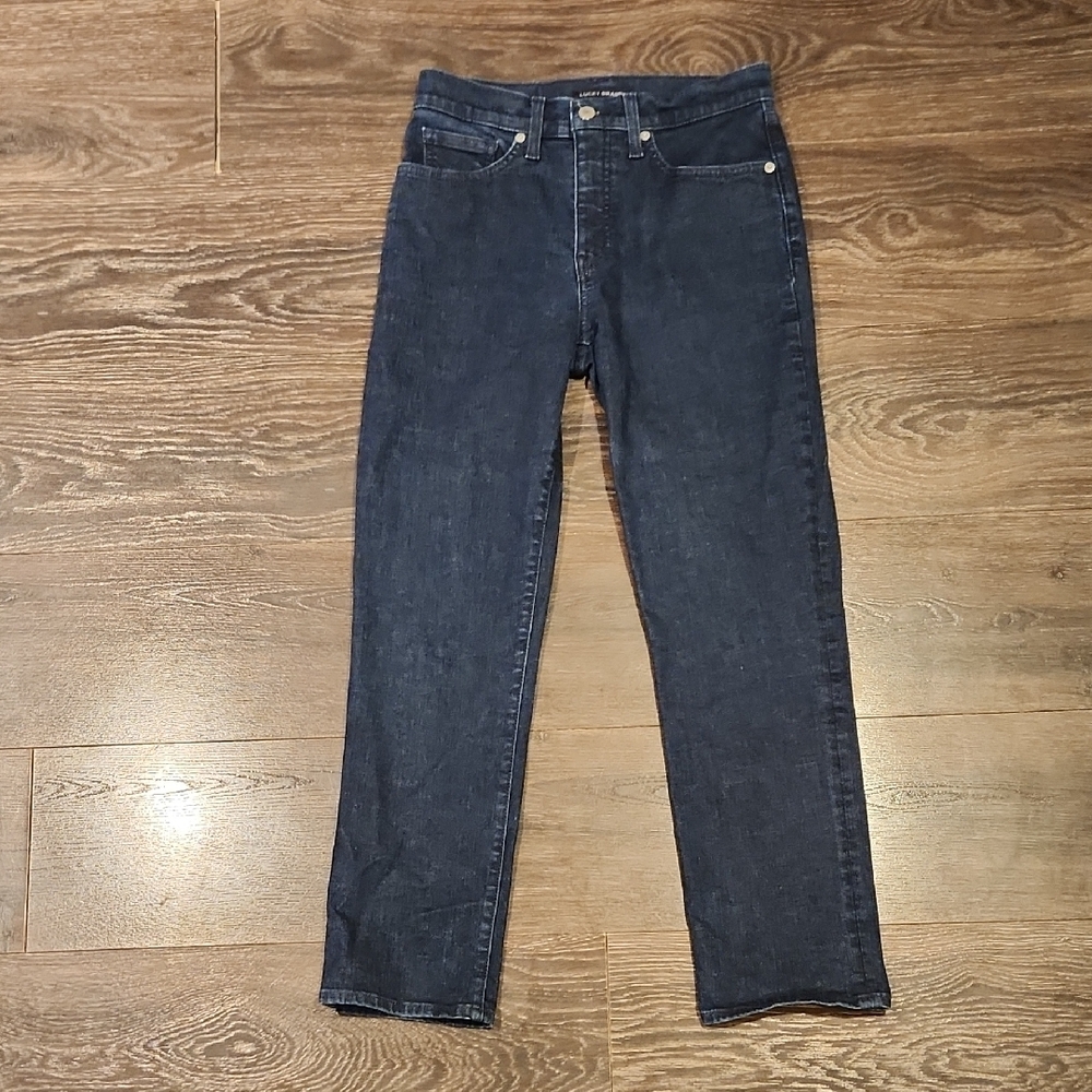 ❤️ LUCKY BRAND BRIDGETTE HIGH RISE SLIM CROP JEANS, 6A (28 ANKLE)